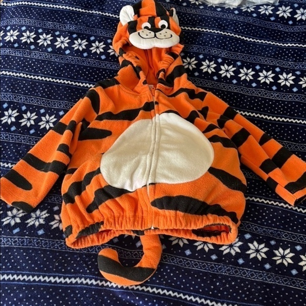 Carter's Orange and Black Tiger Costume EUC